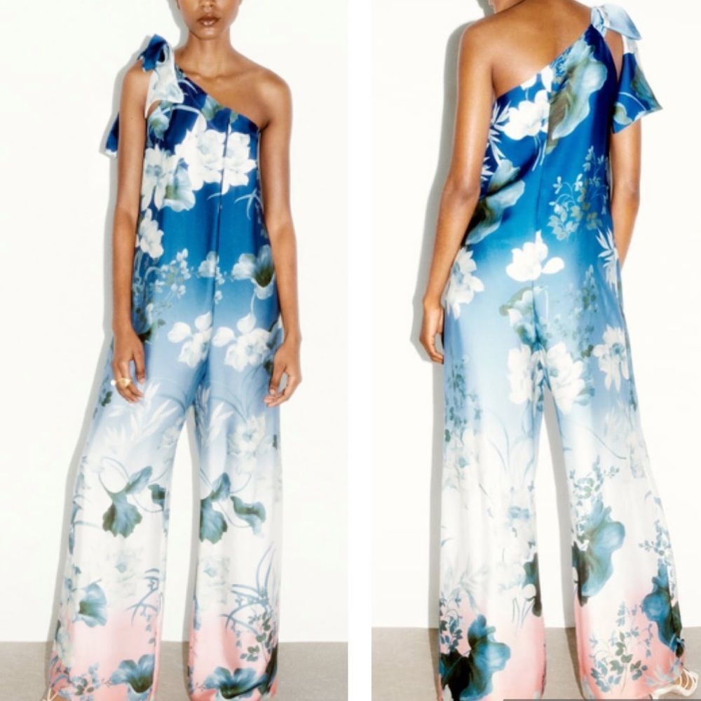 Zara asymmetrical print jumps